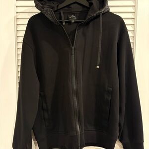 Armani Exchange Black Zip-Up Sweater